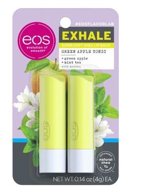 New eos flavorlab Lip Balm Stick - Exhale | Green Apple Tonic